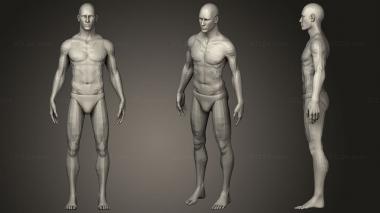Figurines of people Man 3d model